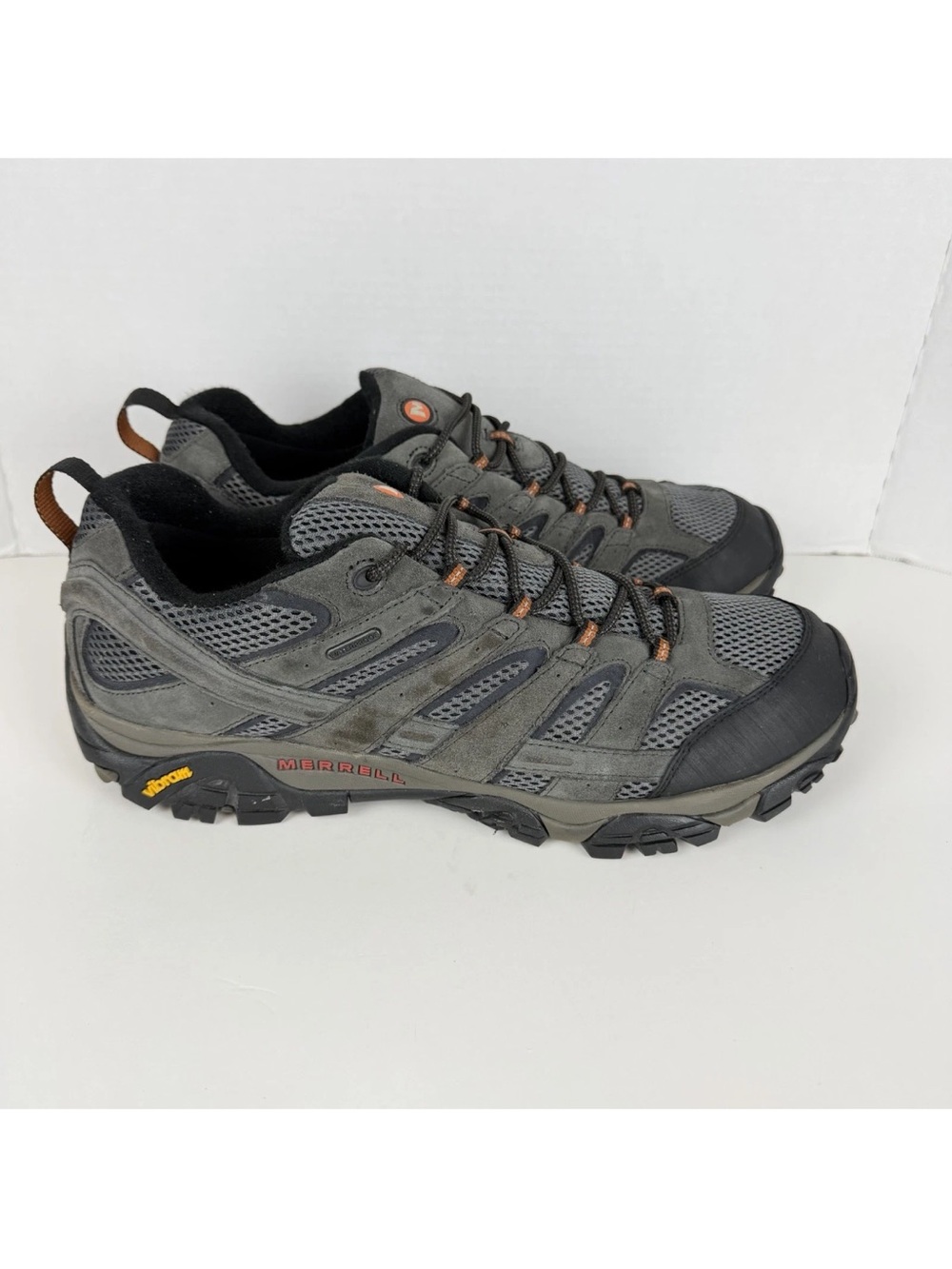 Merrell Moab 2 Men’s Size 15 Beluga Blue J06029 Hiking Shoes Vibram Soles